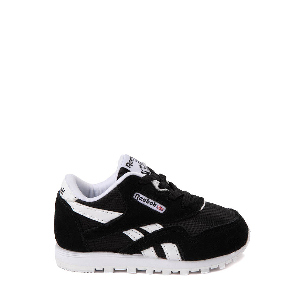 Reebok Classic Nylon Athletic Shoe - Baby / Toddler - Black / White