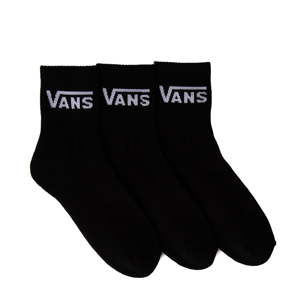 Mens Vans Half Crew Socks 3 Pack - Black | Journeys
