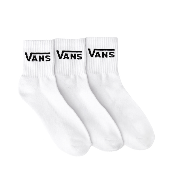 Main view of Mens Vans Half Crew Socks 3 Pack - White