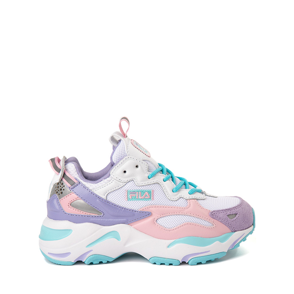 Main view of Fila Ray Tracer Apex Athletic Shoe - Little Kid - White / BlueFish / Sweet Lavender