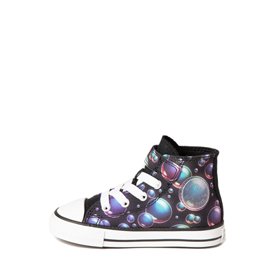 Alternate view of Converse Chuck Taylor All Star 1V Hi Sneaker - Baby / Toddler - Black / Bubbles