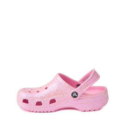 Alternate view of Crocs Classic Glitter Clog - Little Kid / Big Kid - Flamingo Pink