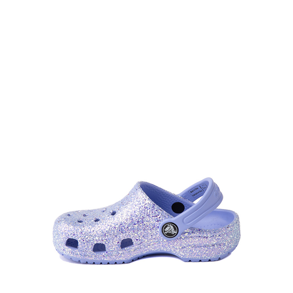alternate view Crocs Classic Glitter Clog - Baby / Toddler - Moon JellyALT1