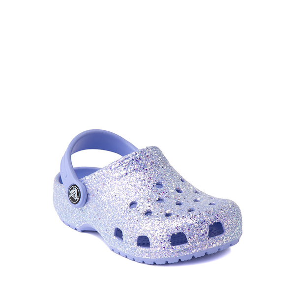 alternate view Crocs Classic Glitter Clog - Baby / Toddler - Moon JellyALT5
