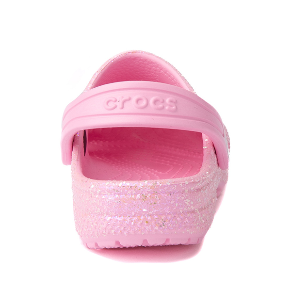 alternate view Crocs Classic Glitter Clog - Baby / Toddler - Flamingo PinkALT4