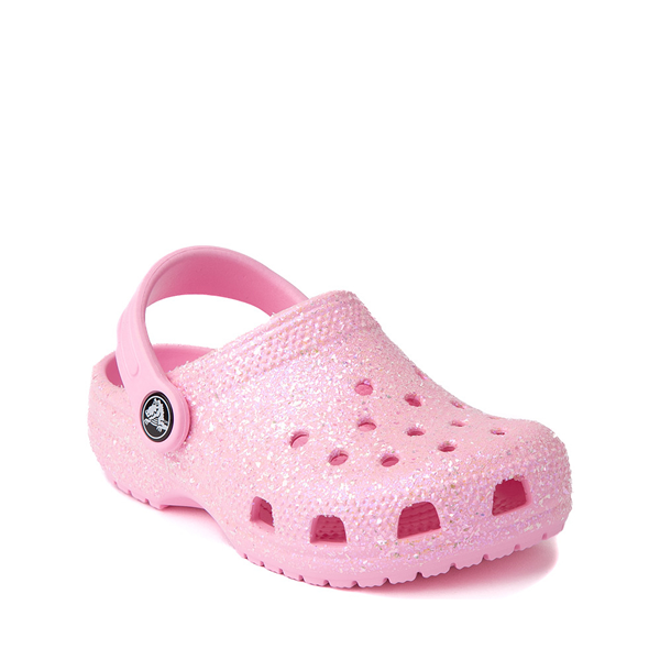 alternate view Crocs Classic Glitter Clog - Baby / Toddler - Flamingo PinkALT5