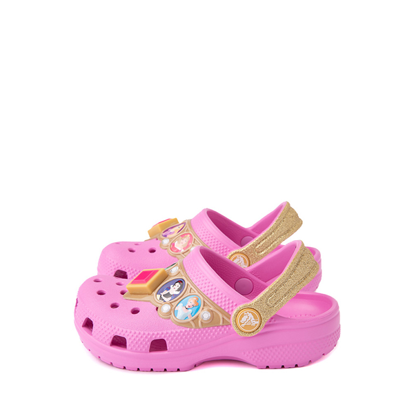 alternate view Crocs Classic Disney Princess Lights Clog - Little Kid / Big Kid - Taffy PinkALT1