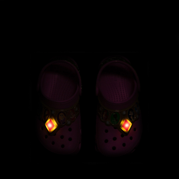 alternate view Crocs Classic Disney Princess Lights Clog - Little Kid / Big Kid - Taffy PinkALT2B
