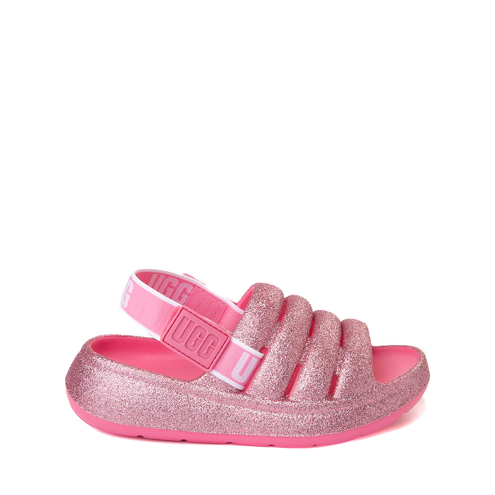 UGG&reg; Sport Yeah Glitter Slide Sandal - Little Kid / Big Kid - Pink