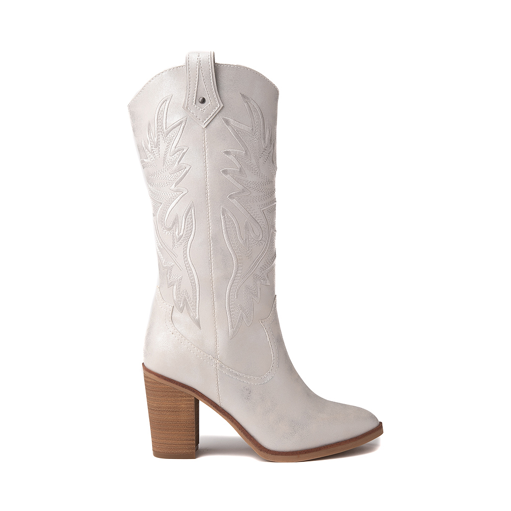 Womens MIA Taley Western Boot - Silver