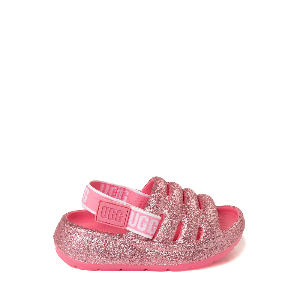 UGG&reg; Sport Yeah Glitter Slide Sandal - Toddler / Little Kid - Pink
