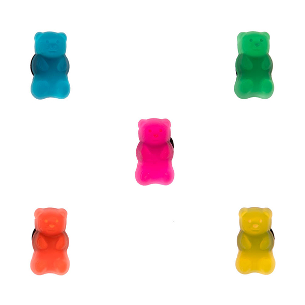 alternate view Crocs Jibbitz™ Candy Bears Shoe Charms 5 Pack - MulticolorALT1