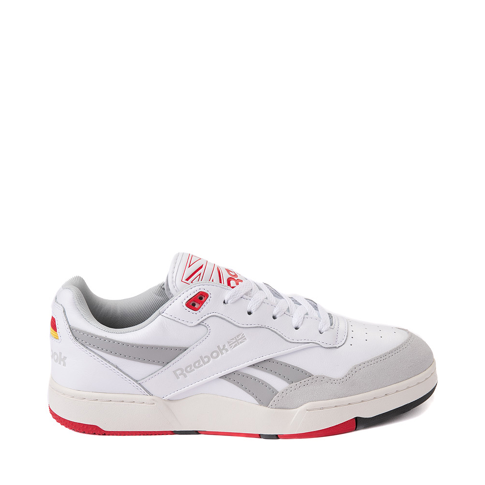 Mens Reebok BB4000 II Athletic Shoe - White / Gray / Red