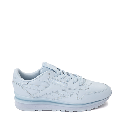 Alternate view of Womens Reebok Classic Leather Clip Athletic Shoe - Light Blue Monochrome
