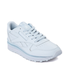 Womens Reebok Classic Leather Clip Athletic Shoe - Light Blue Monochrome