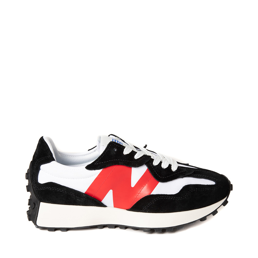 Mens New Balance 327 Athletic Shoe - Black / White / Red