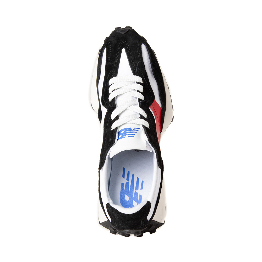 Mens New Balance 327 Athletic Shoe - Black / White / Red | Journeys