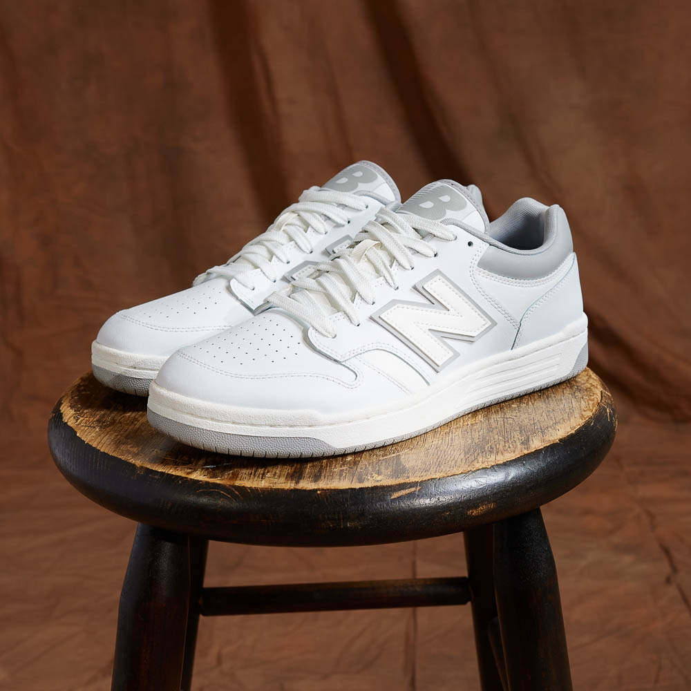 New Balance BB480 Athletic Shoe - White / Gray