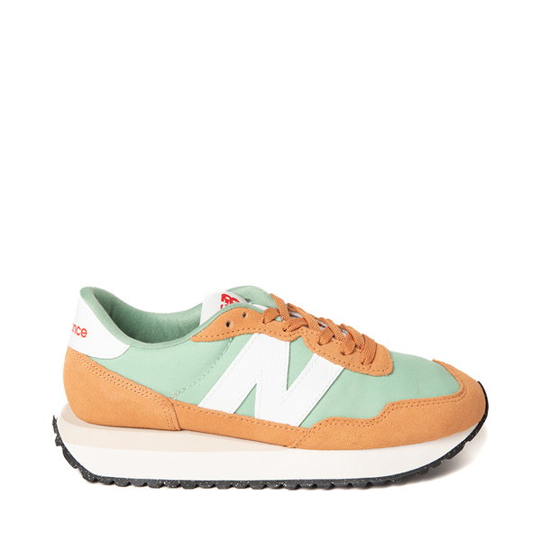 Main view of Womens New Balance 237 Athletic Shoe - Tan / Mint