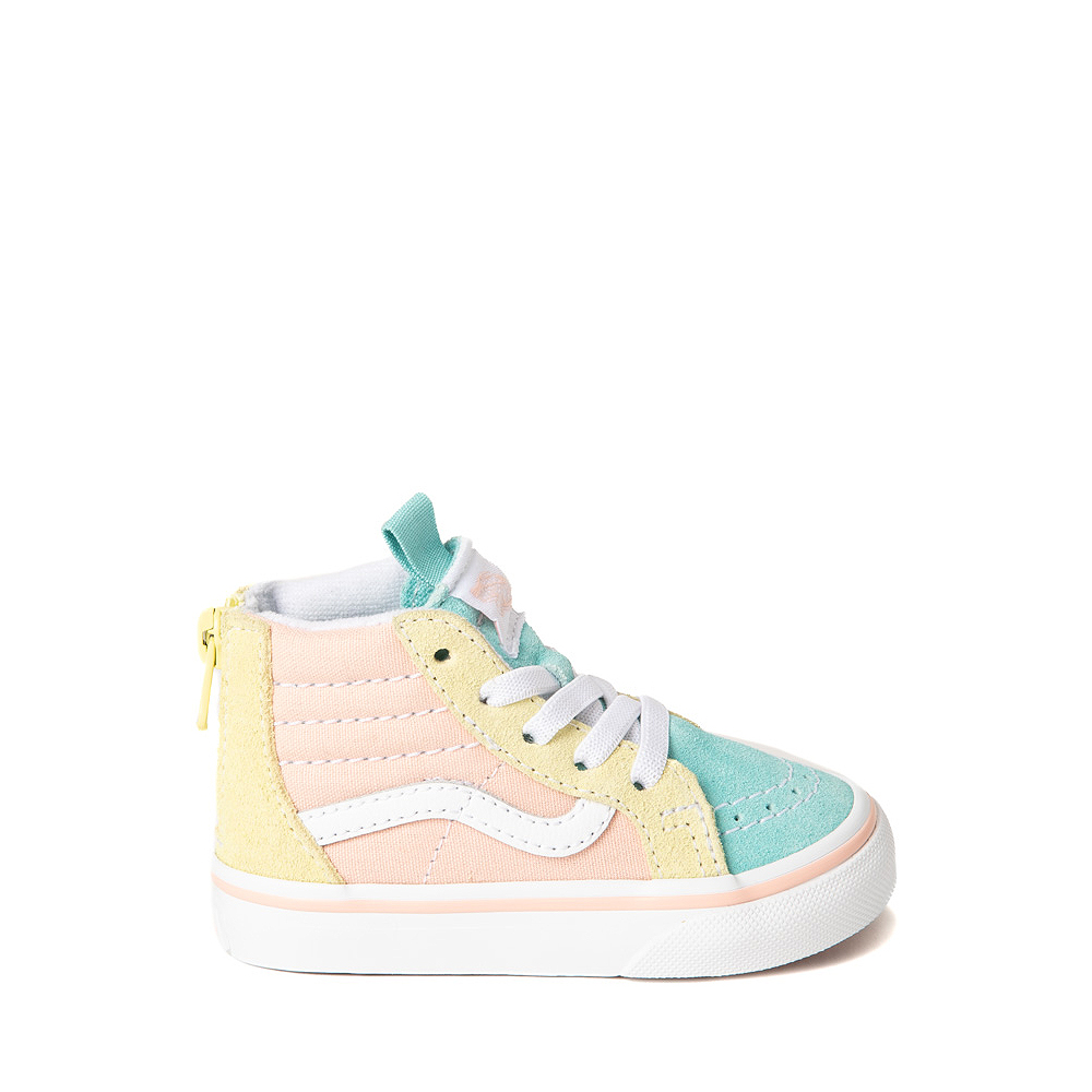 Vans Sk8-Hi Zip Skate Shoe - Baby / Toddler - Pastel Color-Block
