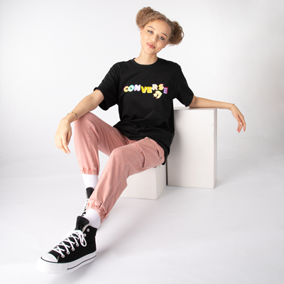 Alternate view of Converse Wordmark Tee - Black