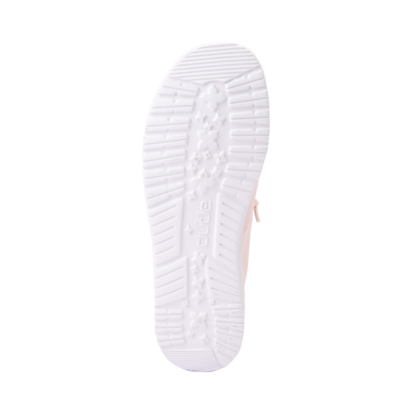 alternate view Womens Hey Dude Wendy Slub Slip-On Casual Shoe - PinkALT3