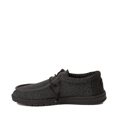 Alternate view of Mens Hey Dude Wally Sox Micro Casual Shoe - Total Black