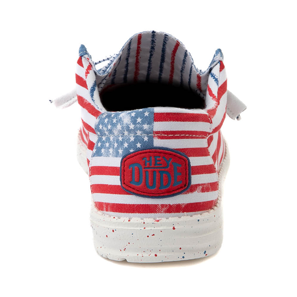 alternate view Mens HEYDUDE Wally Casual Shoe - Stars and StripesALT4