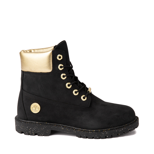 Main view of Womens Timberland Heritage 6&quot; Boot - Black / Gold