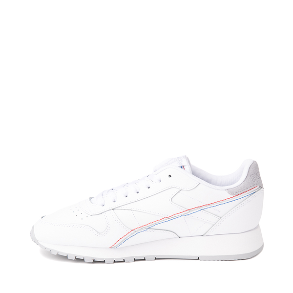 alternate view Reebok Classic Leather Make It Yours Athletic Shoe - White / Vector BlueALT1