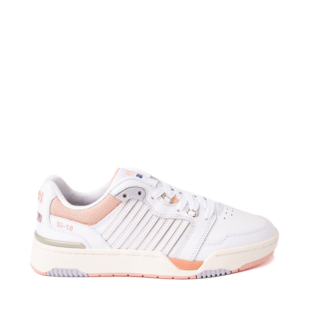 Womens K-Swiss SI-18 Rival Athletic Shoe - White / Almost Apricot / Whisper White