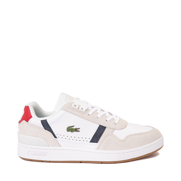 Main view of Mens Lacoste T Clip Athletic Shoe - White / Navy / Red