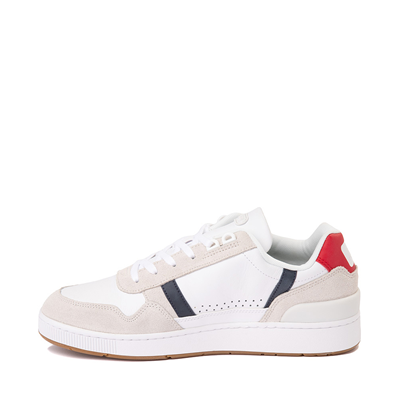 Alternate view of Mens Lacoste T Clip Athletic Shoe - White / Navy / Red