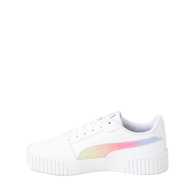 Alternate view of PUMA Carina Butterfly Athletic Shoe - Big Kid - White / Rainbow