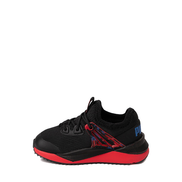 alternate view PUMA Pacer Future Athletic Shoe - Baby / Toddler - Black / Paint SplatterALT1