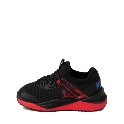 Alternate view of PUMA Pacer Future Athletic Shoe - Baby / Toddler - Black / Paint Splatter