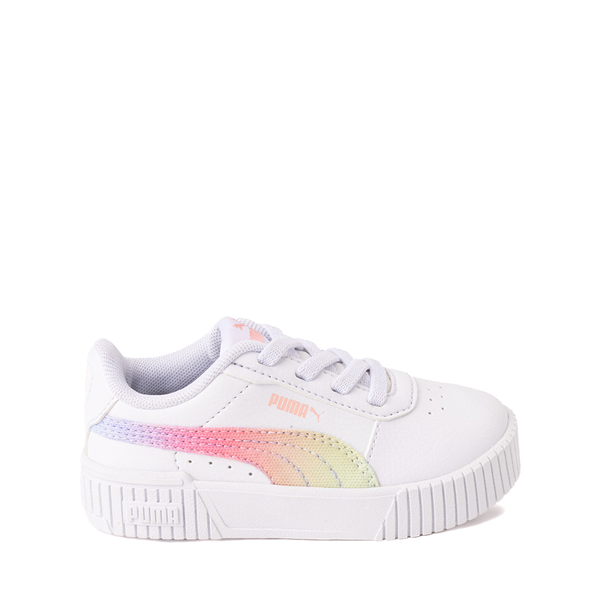 Main view of PUMA Carina Butterfly Athletic Shoe - Baby / Toddler - White / Rainbow