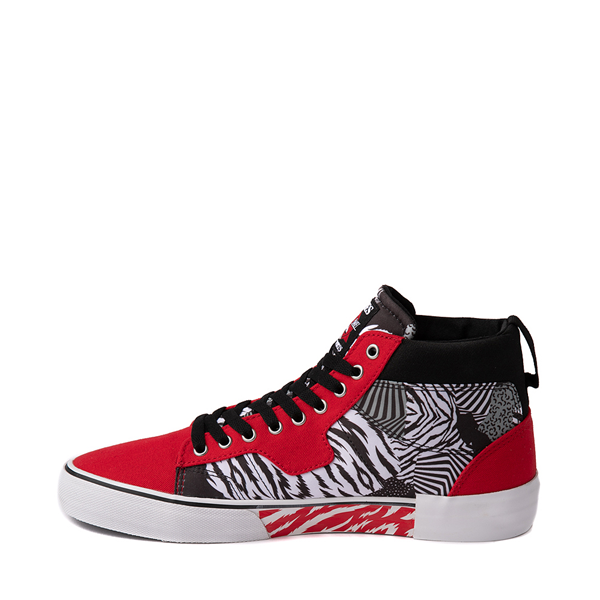 Mens etnies x Rebel Sports Kayson High Skate Shoe Red / White / Black