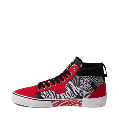 Alternate view of Mens etnies x Rebel Sports Kayson High Skate Shoe - Red / White / Black