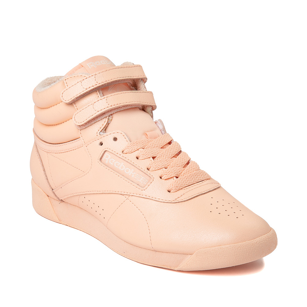 Reebok freestyle hi mens hot sale orange