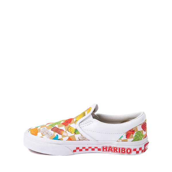 alternate view Vans x Haribo™ Slip-On Checkerboard Skate Shoe - Little Kid - White / MulticolorALT1