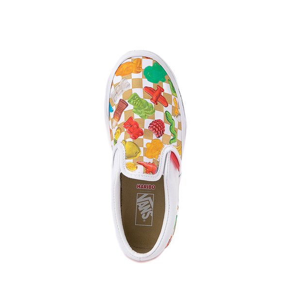 alternate view Vans x Haribo™ Slip-On Checkerboard Skate Shoe - Little Kid - White / MulticolorALT2