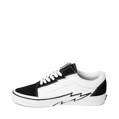 Alternate view of Vans Old Skool Skate Shoe - Black / White / Lightning Bolt