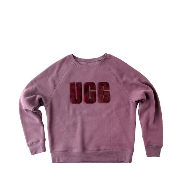 alternate view Womens UGG® Madeline Fuzzy Logo Sweatshirt - Smoky MauveALT2