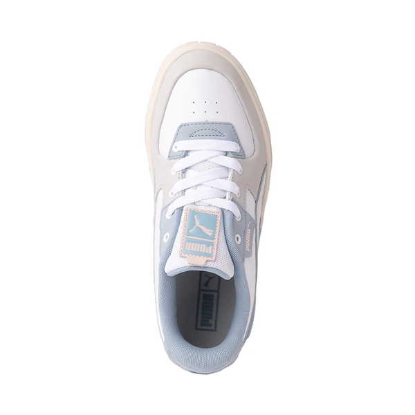 alternate view Womens PUMA Cali Dream Pastel Athletic Shoe - White / Blue Wash / MarshmallowALT2