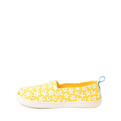 Alternate view of TOMS Classic Slip On Casual Shoe - Little Kid / Big Kid - Yellow / Sun Daisies