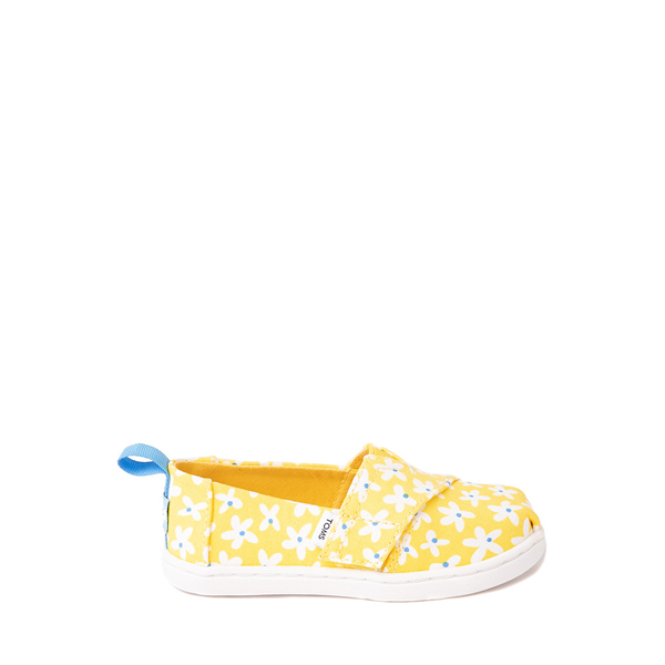 Main view of TOMS Classic Slip On Casual Shoe - Baby / Toddler / Little Kid - Yellow / Sun Daisies