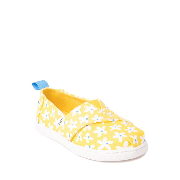 alternate view TOMS Classic Slip On Casual Shoe - Baby / Toddler / Little Kid - Yellow / Sun DaisiesALT5