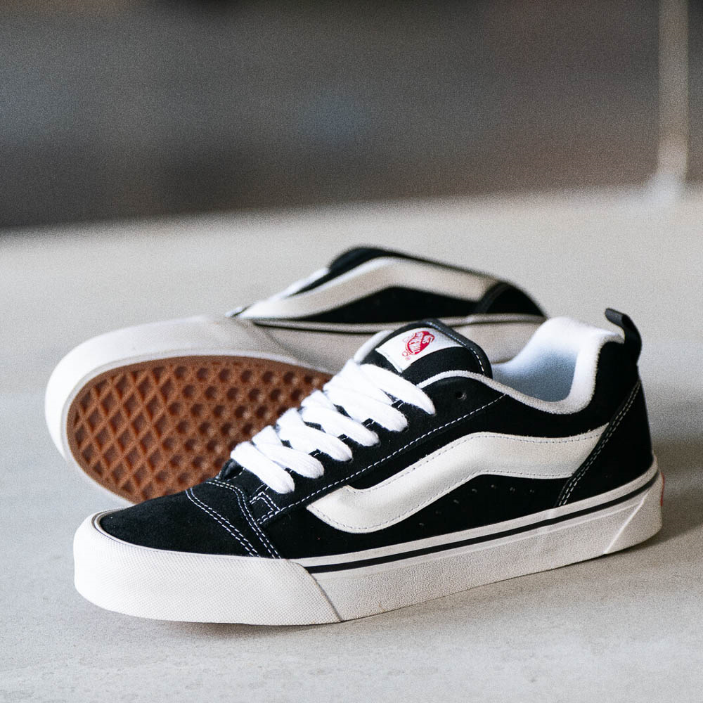 Vans Knu Skool Skate Shoe Black True White Journeys