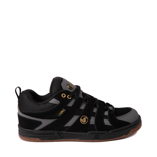 Main view of Mens DVS Primo Skate Shoe - Black / Charcoal / Gold